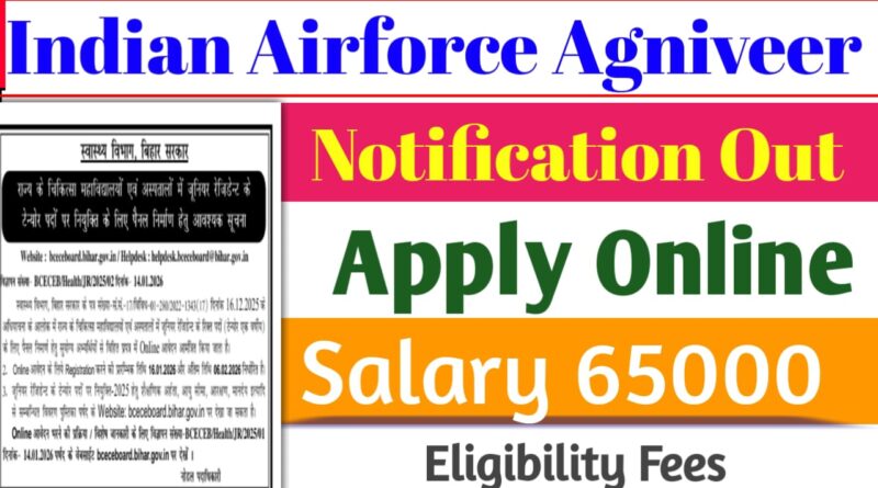 Indian Airforce Agniveer Vayu Intake Recruitment 2026