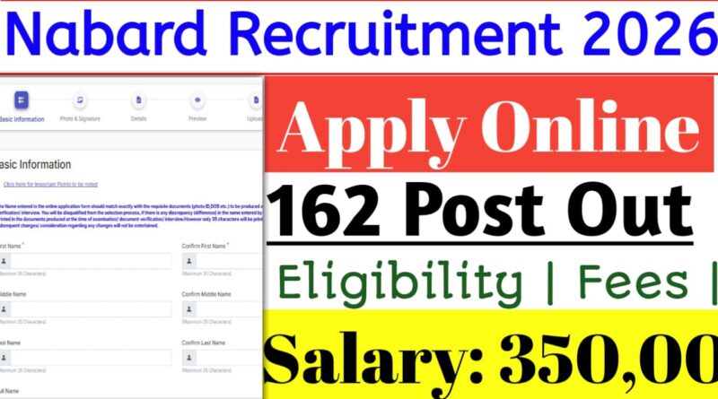 NABARD Development Assistant Grade-B Recruitment 2026