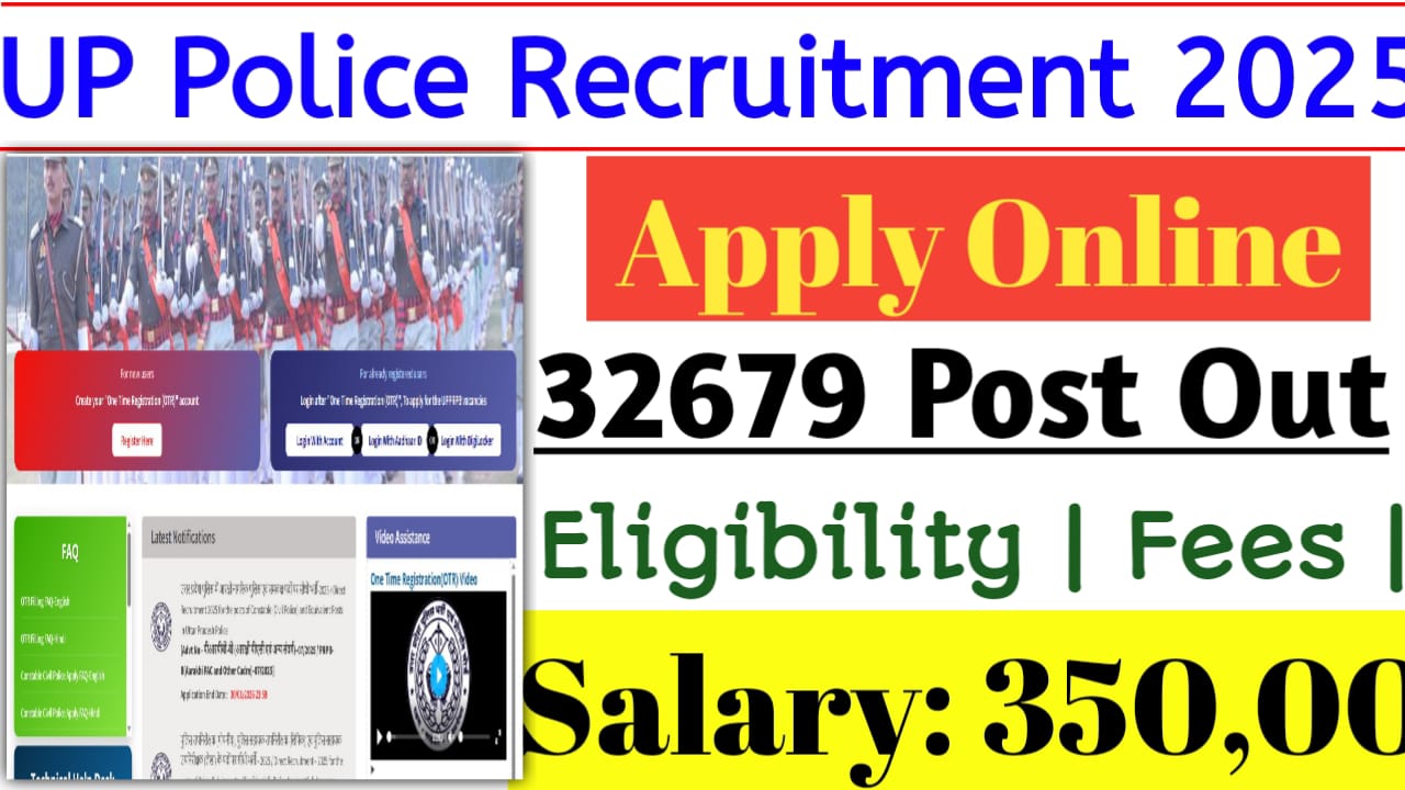 UP Police Constable Recruitment 2026 Apply Online