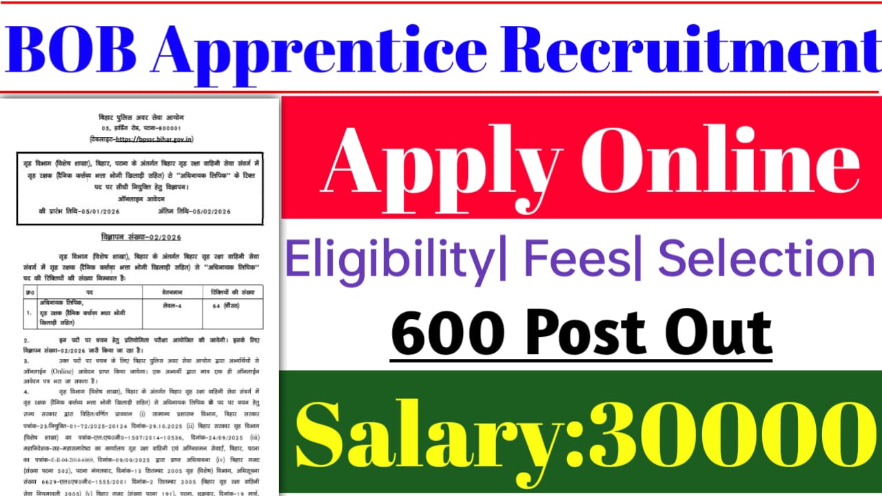 BOM Apprentice Recruitment 2026