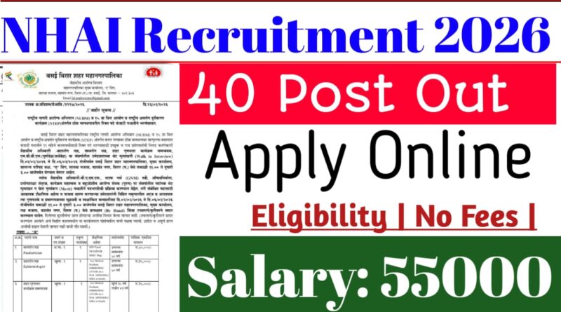 NHAI Recruitment 2026