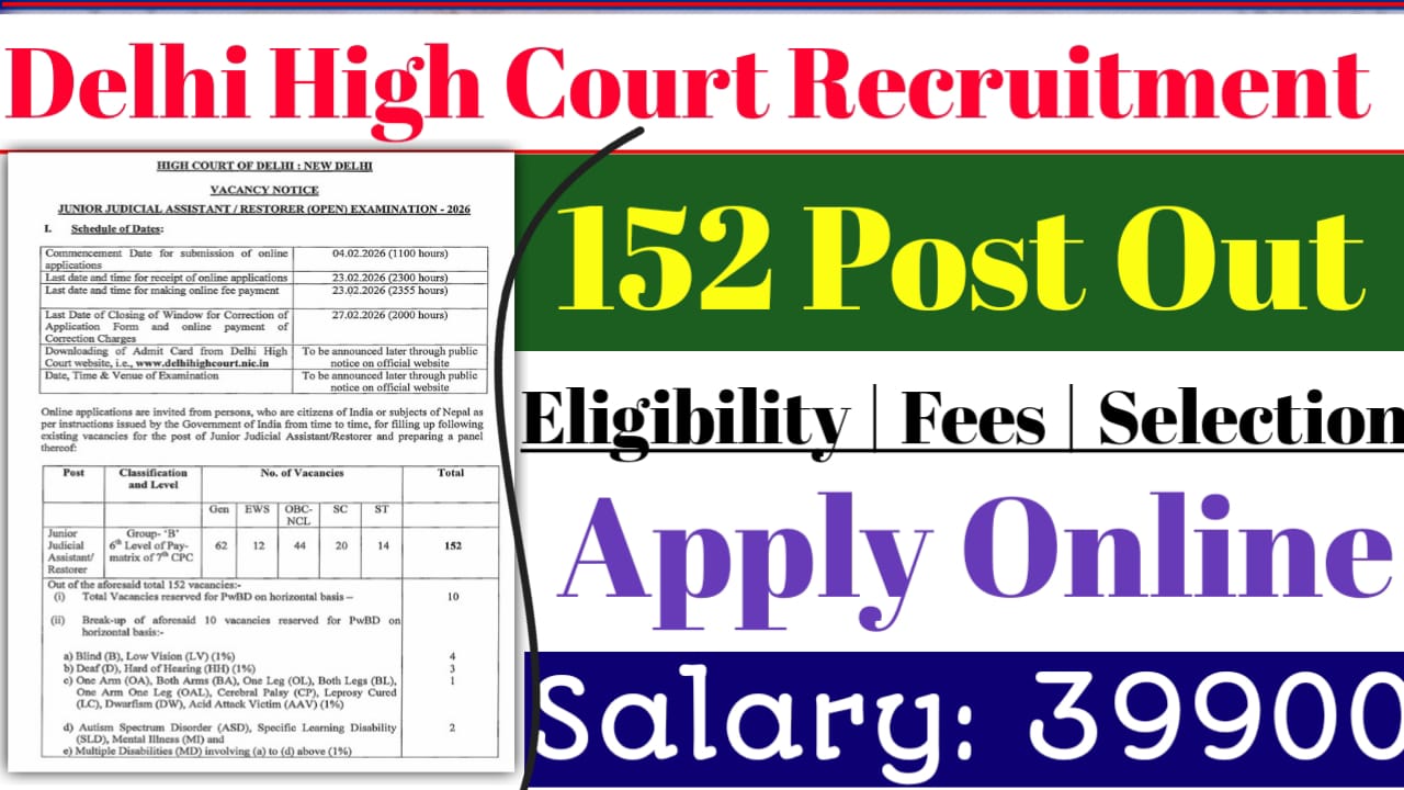 Delhi High Court Recruitment 2026