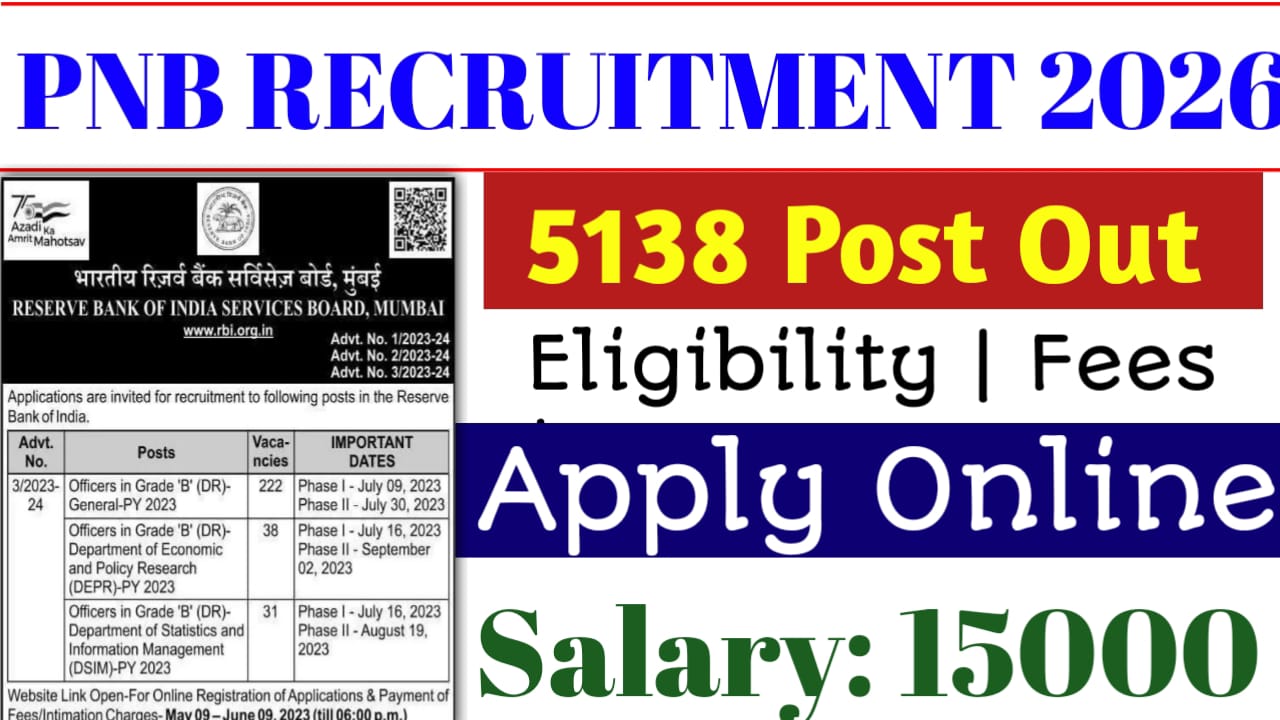 Punjab National Bank PNB Recruitment 2026
