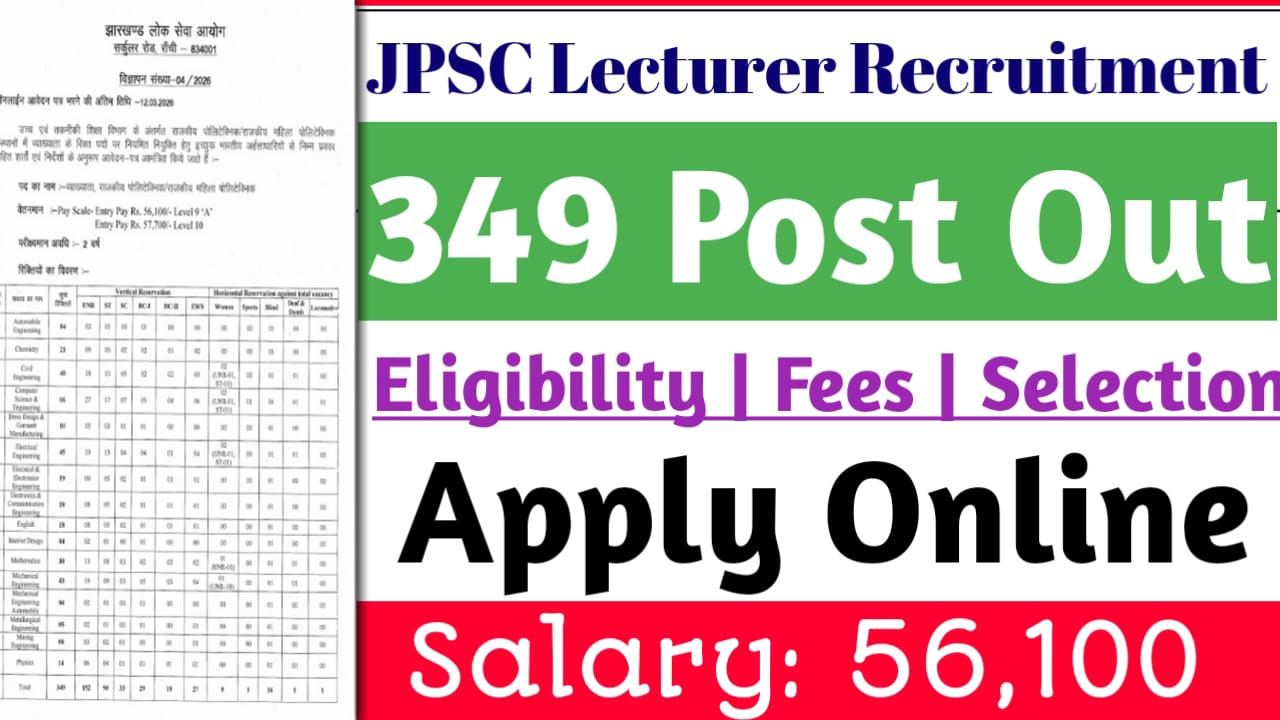 JPSC Lecturer Recruitment 2026