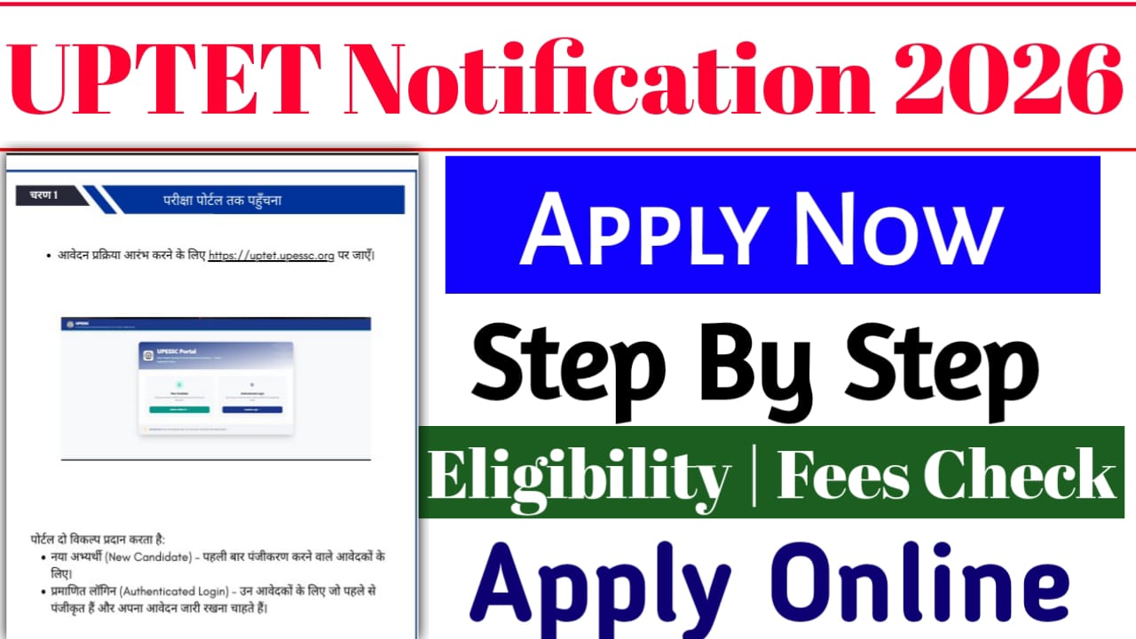 UPTET Notification 2026